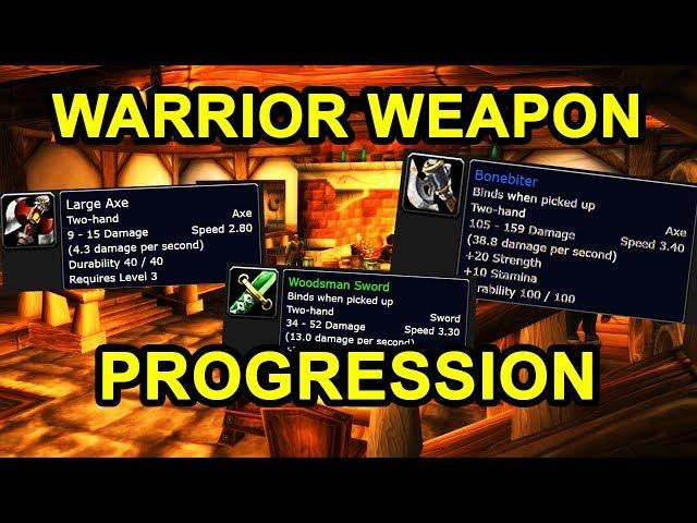 Classic WoW: Warrior Weapon Progression Guide