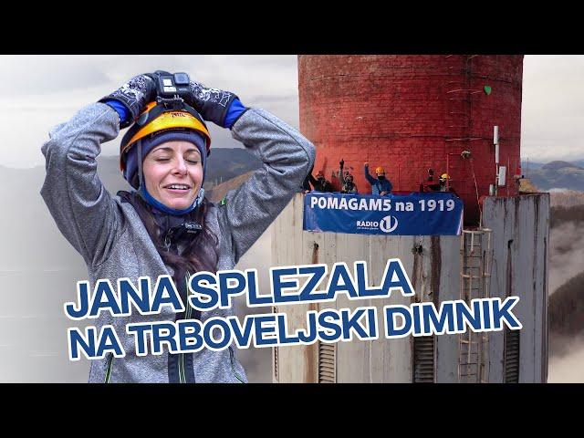 NEVERJETNO! JANA MORELJ NAM JE VZELA SAPO: SPLEZALA NA TRBOVELJSKI DIMNIK