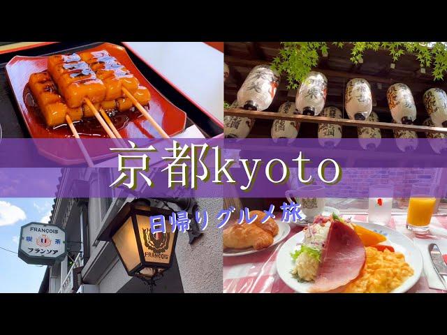 【京都旅行vlog】京都日帰り観光人気スポットを巡る食べ歩きの旅錦市場｜八坂神社｜清水寺｜高台寺｜祇園