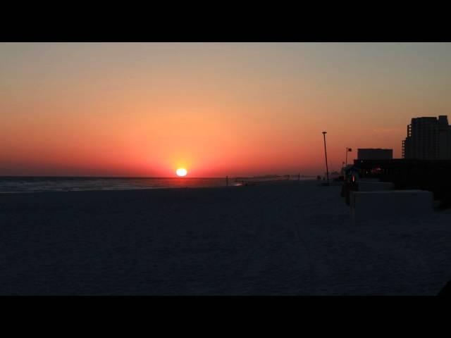 Time Lapse Sunset over Gulf of Mexico