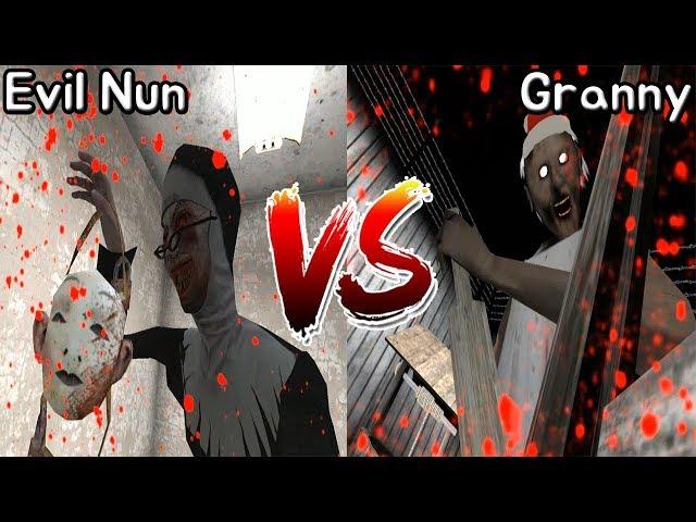 Granny vs Evil Nun || Endings Battle || Horror Game - 그래니 vs 미친수녀 엔딩장면 배틀