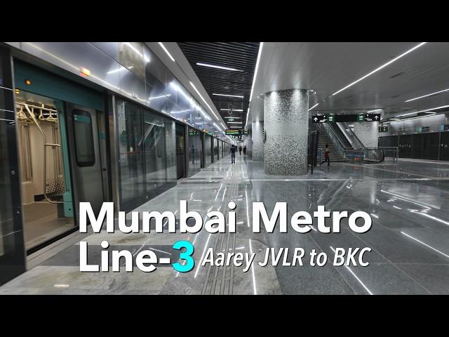 4KHDR Mumbai Metro 3 (Phase 1; Aarey to BKC)