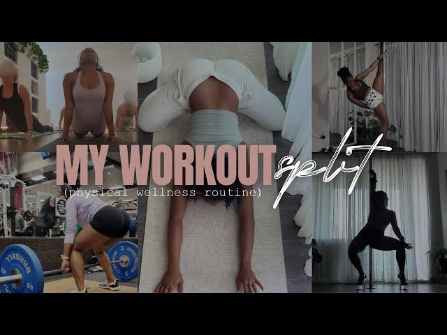 MY WORKOUT SPLIT |  ADIRA KALON | staying true to myself in my fitness journey .