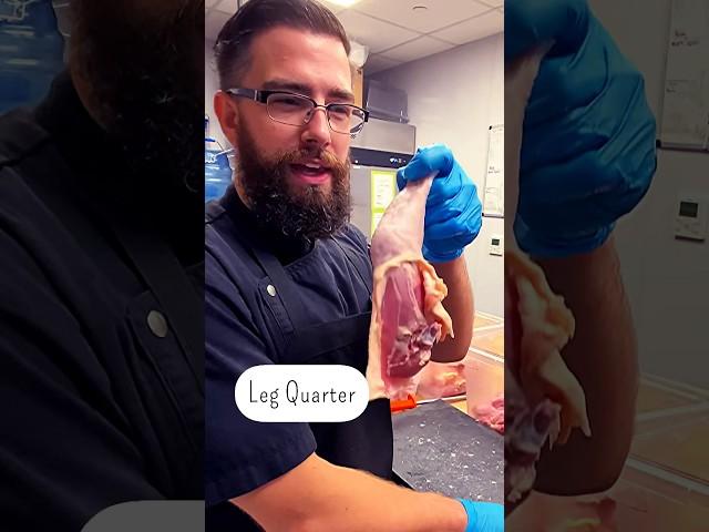 How to Debone a Chicken Leg Quarter #chickenleg #quickcut #butcher