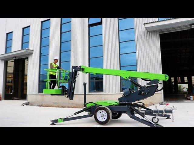 JOVOO T10Li 10m Towable Boom Lift Demo Video