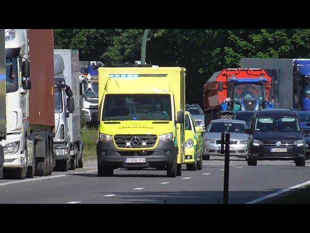 Brandweer Ambulance Herentals+ reserve MUG Herentals met spoed naar het AZ Turnhout