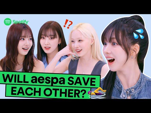 If aespa fell into water, what would they do?ㅣK-Pop ON! Playlist Take Over