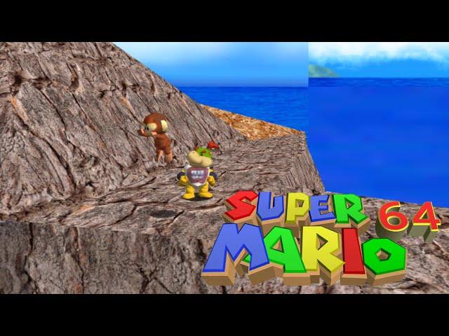 Super Bowser Jr 64 HD Textures Full Screen 16:9 Tall, Tall Mountain (Gameplay Android)