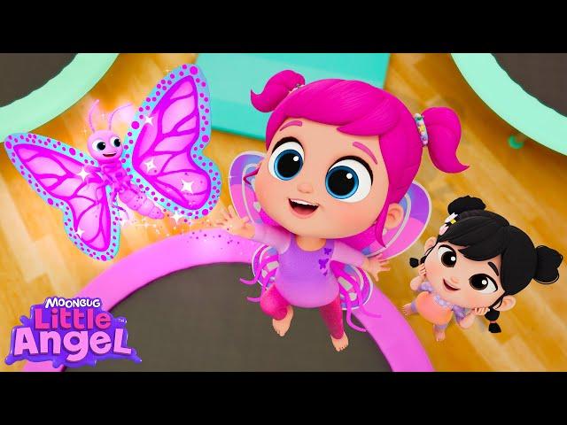 Fly Like a Butterfly - Gymnastics Fun! |  Little Angel Kids Songs & Nursery Rhymes