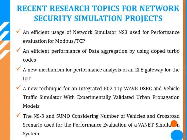 NETWORK SECURITY SIMULATION PROJECTS