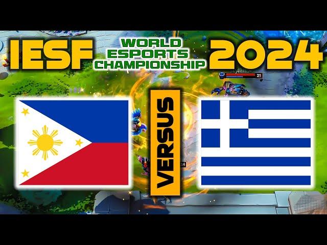 PHILIPPINES VS GREECE - IESF World Esports Championship 2024