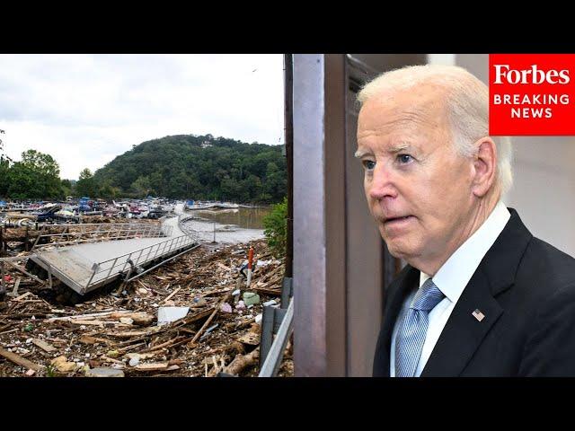 JUST IN: President Biden Asked Point Blank Why He Wasn't At The White House During Hurricane Helene