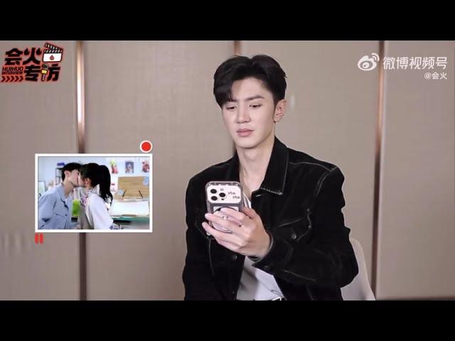 chen zheyuan react  all of his kissing scene  hidden love chenzheyuan interview