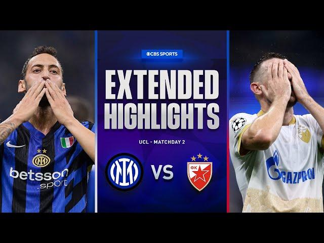 Inter vs. Crvena zvezda: Extended Highlights | UCL League Phase MD 2 | CBS Sports Golazo