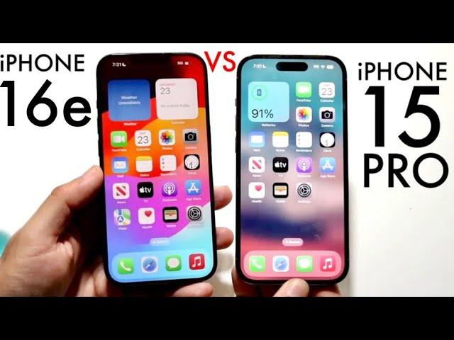 iPhone 16e Vs iPhone 15 Pro! (Comparison) (Review)