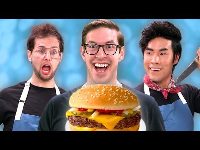 The Try Guys Make Burgers Without A Recipe