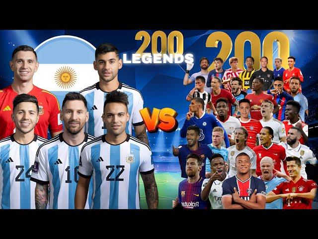 2023 ARGENTINA VS 200 LEGENDSL.Martinez & Messi 