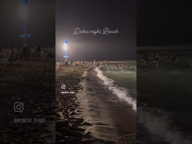 Dubai Night Beach | Kite Beach #youtubeshorts #shortsfeed #shortvideo