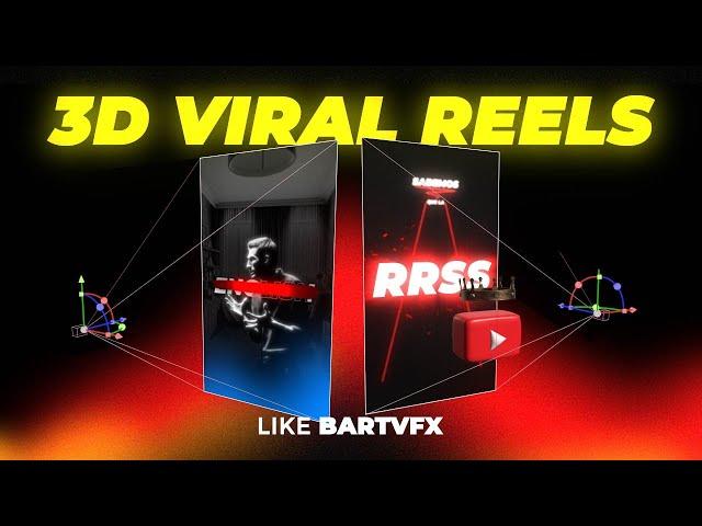 How to EDIT LIKE BartVFX | 3D Viral REELS | After Effects Tutorial | NO PLUGINS