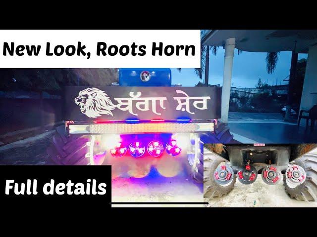 How to install lights in RootsRoots horn, Tractor modifications,led lights