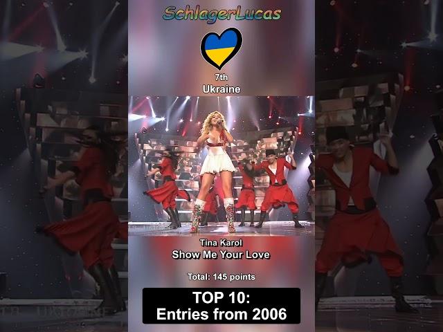 Top 10 Entries from Eurovision 2006