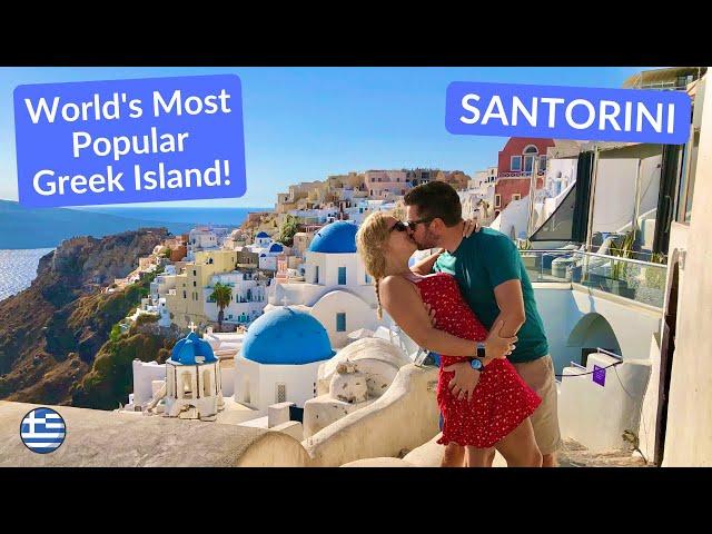 WORLDS MOST POPULAR GREEK ISLAND! IS SANTORINI WORTH THE HYPE? TOUR OF OIA & CALDERA SUNSET VIEWS