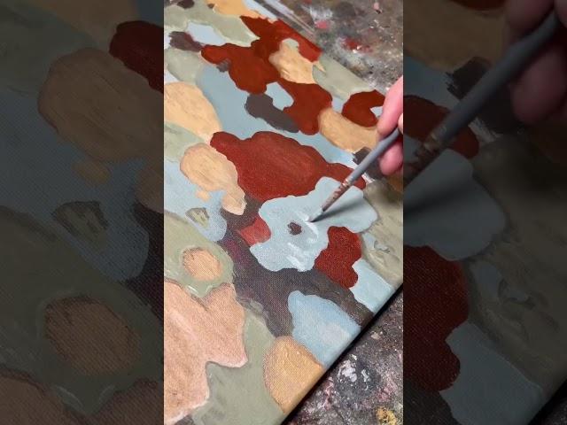 The color palette #upcycled #acrylicpainting #upcycling