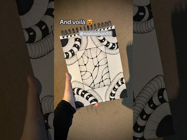 Easy doodle tutorial  Day 49 #shorts #doodlewithnadia #art #doodle
