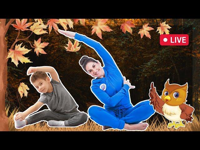 Autumn Yoga for Kids LIVE! Cozy Cosmic Kids Adventures 