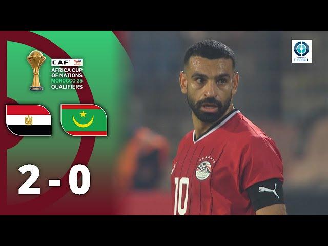 Traum-Volley und Salah-Tor! Ägypten siegt souverän | Äqypten - Mauretanien