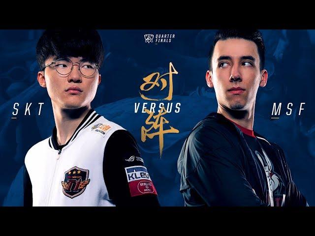 Faker VS PowerOfEvil | SKT vs MSF | Worlds 2017 - League Of Legends highlights