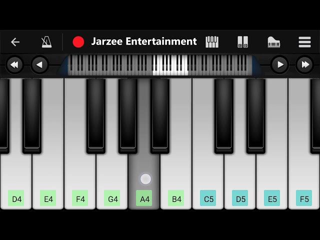 Nokia Tune on Perfect Piano| Easy Mobile Piano Tutorial | Jarzee Entertainment