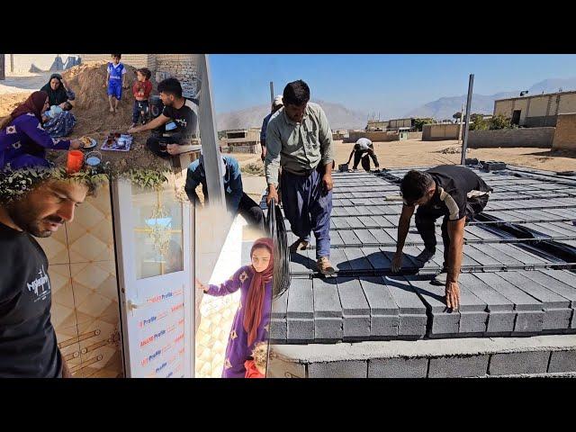 Nomadic Life: Installing the Bathroom Door and Fixing the Roof of the House ️