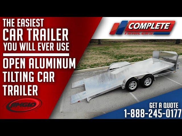 The Jimglo Trailers tilting car trailer. The easiest car trailer you will ever use!