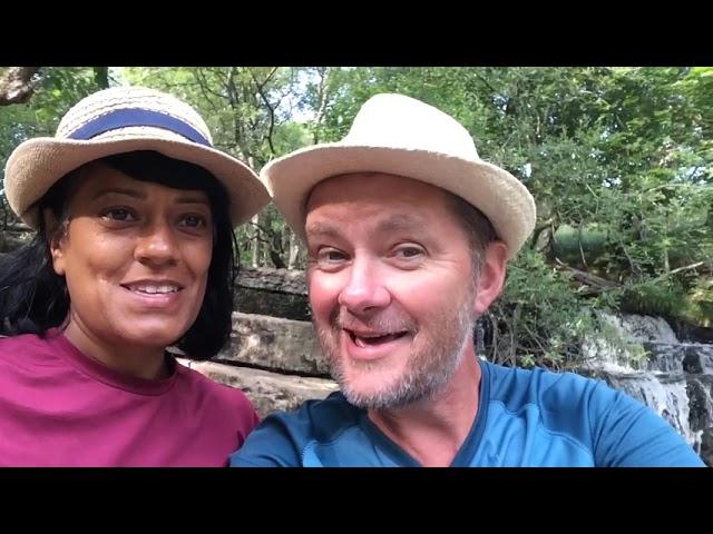 Day 60 Keld Waterfalls by the River Swale, and a random chance encounter....hi to Jo and Mark!