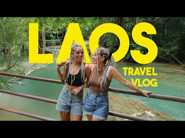 Laos Travel Vlog | Hot air balloons, limestone cliffs & Kuang Si Waterfall