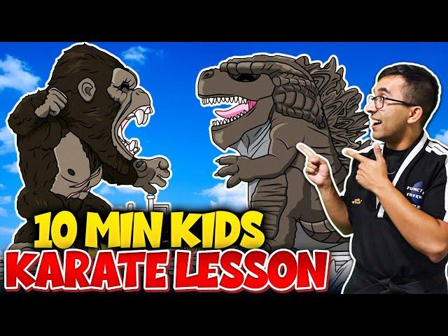 20 Minute Karate For Kids | Godzilla vs Kong | Dojo Go (Week 29)