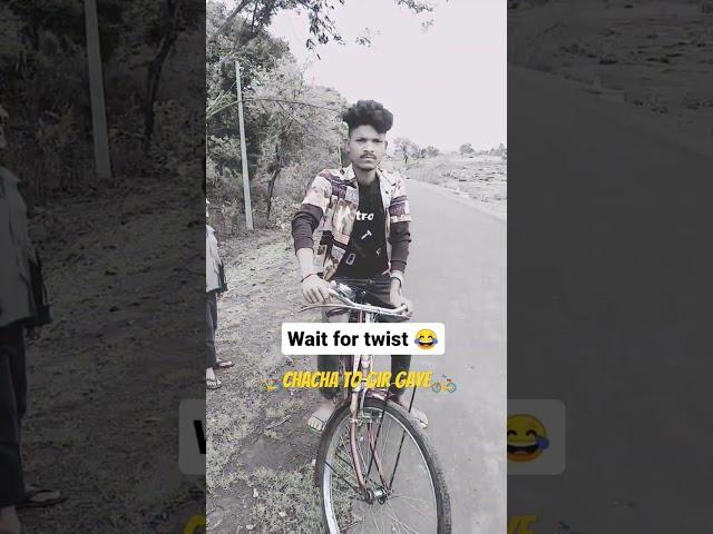 Chacha cycle driving style #shorts #fun #funny #cycle #driving #style #comedy #video