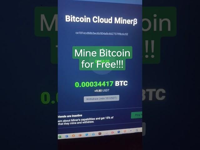 Bitcoin Cloud Mining For FREE