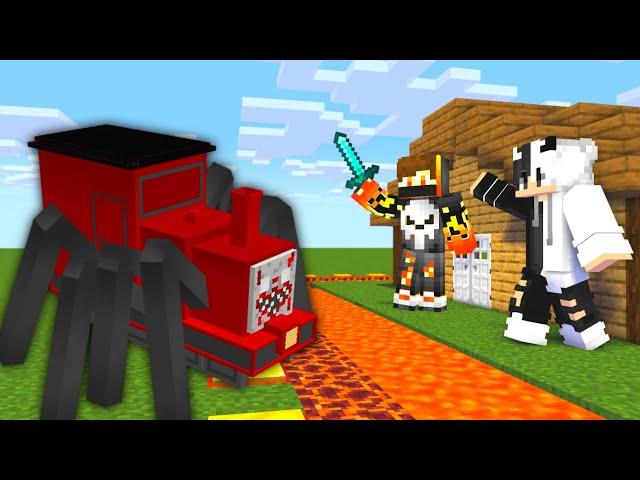 CHOO CHOO CHARLES  VS Most secure village In MINECRAFT