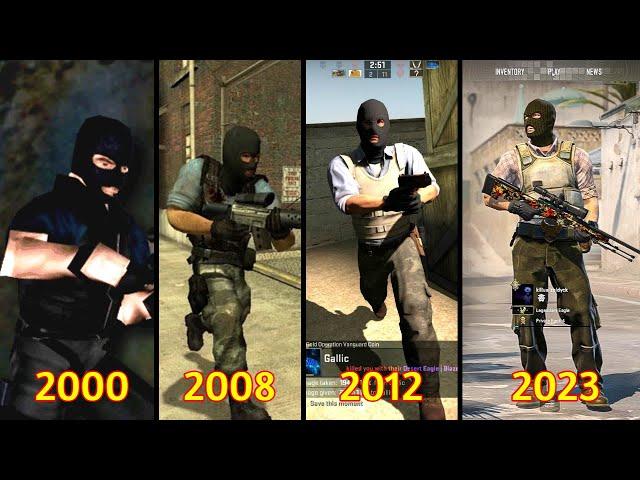 Evolution of Counter Strike Games (2000~2023)