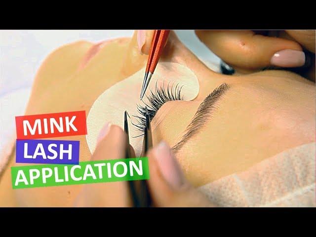 Mink Lashes Extension Applied Step by Step | Tutorial