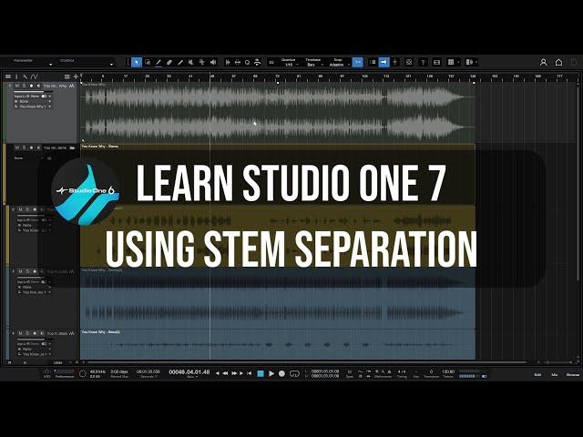 Learn Studio One 7 | Using Stem Separation