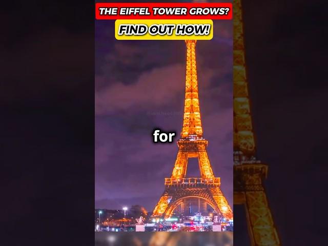 The Eiffel Tower Grows? Find Out How! #EiffelTower #FunFacts #shorts #short #facts #tower