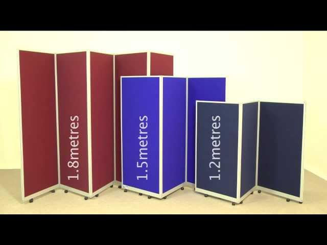 Mobile Folding Room Dividers - Portable Partitions from Go Displays