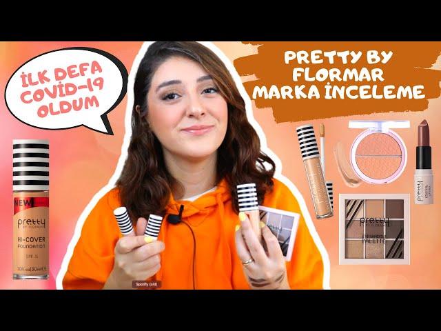 COVID-19 MAKYAJI | Pretty By Flormar TEK MARKA MAKYAJ | İLK DEFA COVİD-19 OLDUM 