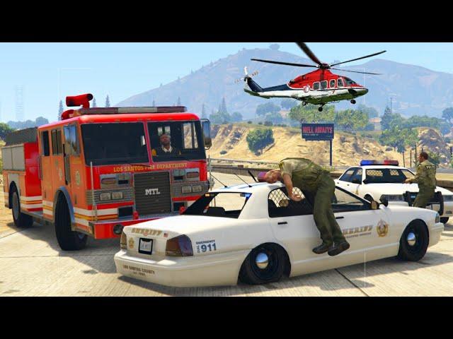 GTA 5 HIGH SPEED FIRETRUCK CRASHES - IMPACT COMPILATION - 12# VIKAS GAMERZ