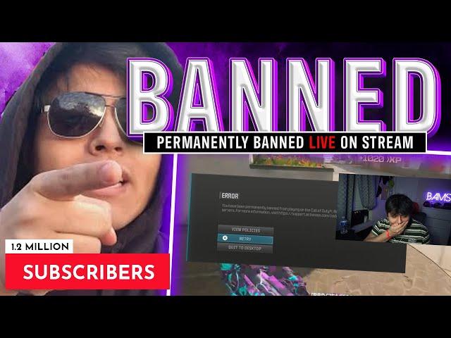 BAMS PERMANENTLY BANNED LIVE ON STREAM