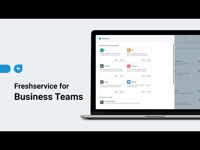 Freshservice for Business Teams