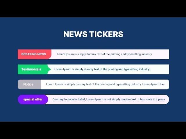 Breaking News widget for website HTML Code